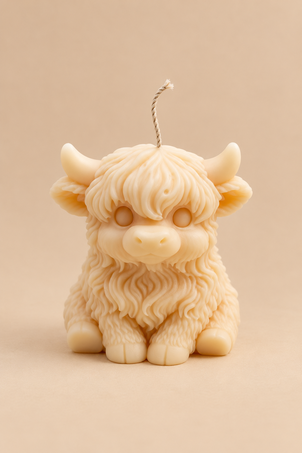 Bougie Vache Highland – Bougie animale moulée en cire végétale
